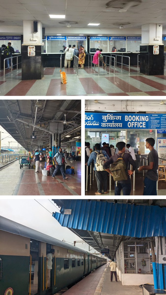 drmvijayawada's tweet photo. Spic and Span #Vijayawada  Railway Station today 

🕑 10:00 hrs
Division had deployed staff at all Entry/ Exit points Booking/ Reservation Counters to monitor the summer rush

#RushHandling
#SummerSpecial 
#IndianRailways
@SCRailwayIndia @RailMinIndia https://t.co/FYfFkByc5k