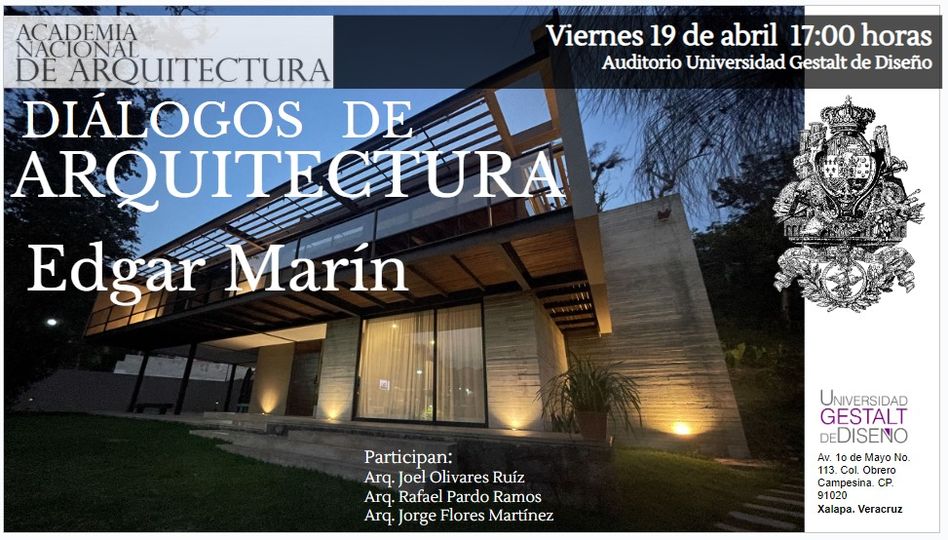 AcademiaVer's tweet photo. Nos vemos mañana viernes a las 17 horas en Diálogos de Arquitectura con el Arq. Edgar Marín.

#arquitectura 
#architecture https://t.co/8RJlnAf7xr