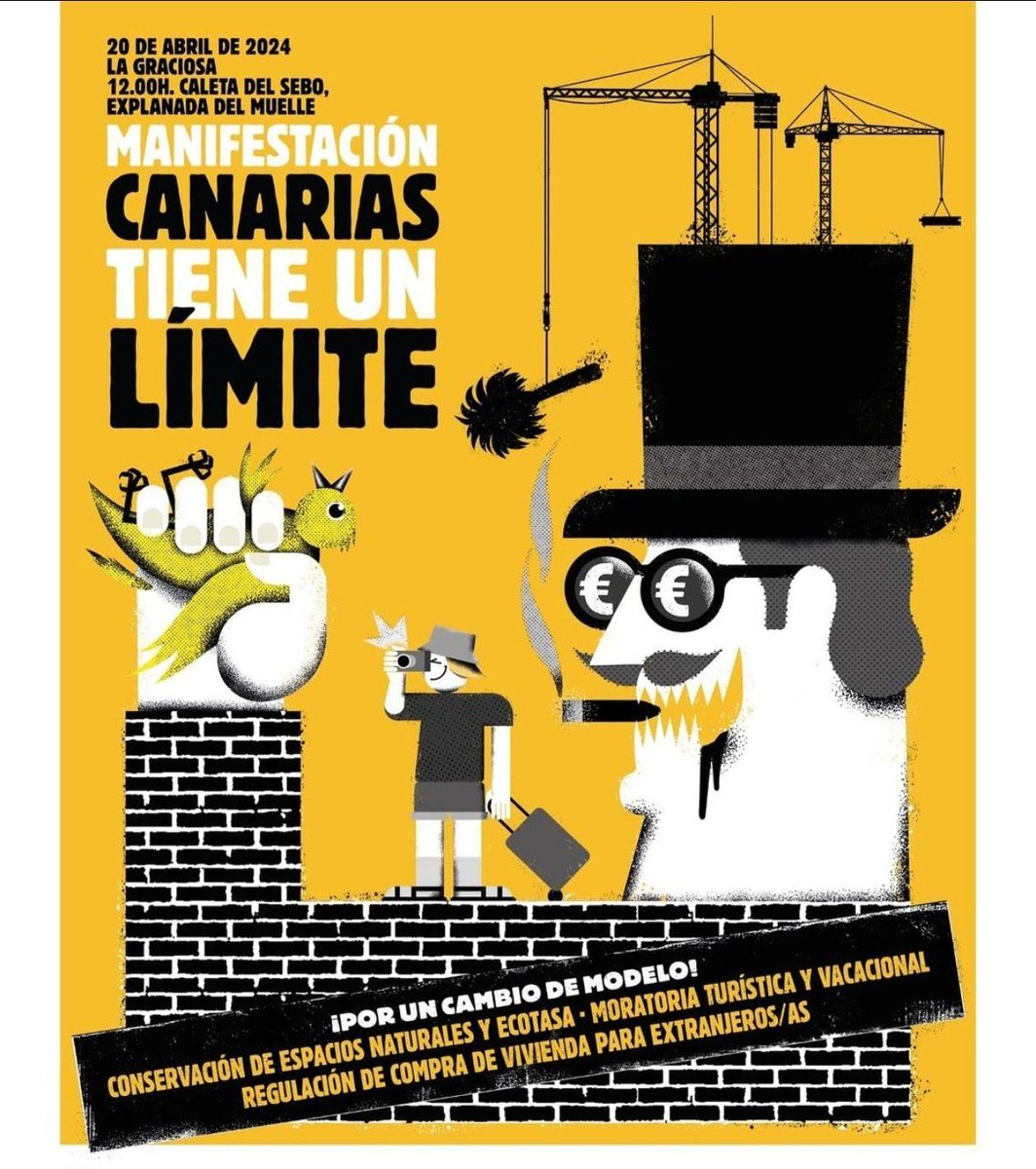 @Sergio_Ramos_A @ConectaCanRTVC @Jessicaleonver No @Sergio_Ramos_A, lo de las Vv es un SEÑUELO para que no hablemos de los grandes empresarios hoteleros y las constructoras que destrozan las islas. El problema son los grandes especuladores y sus lacayos políticos @ppdecanarias @coalicion.
#CanariasTieneUnLimite