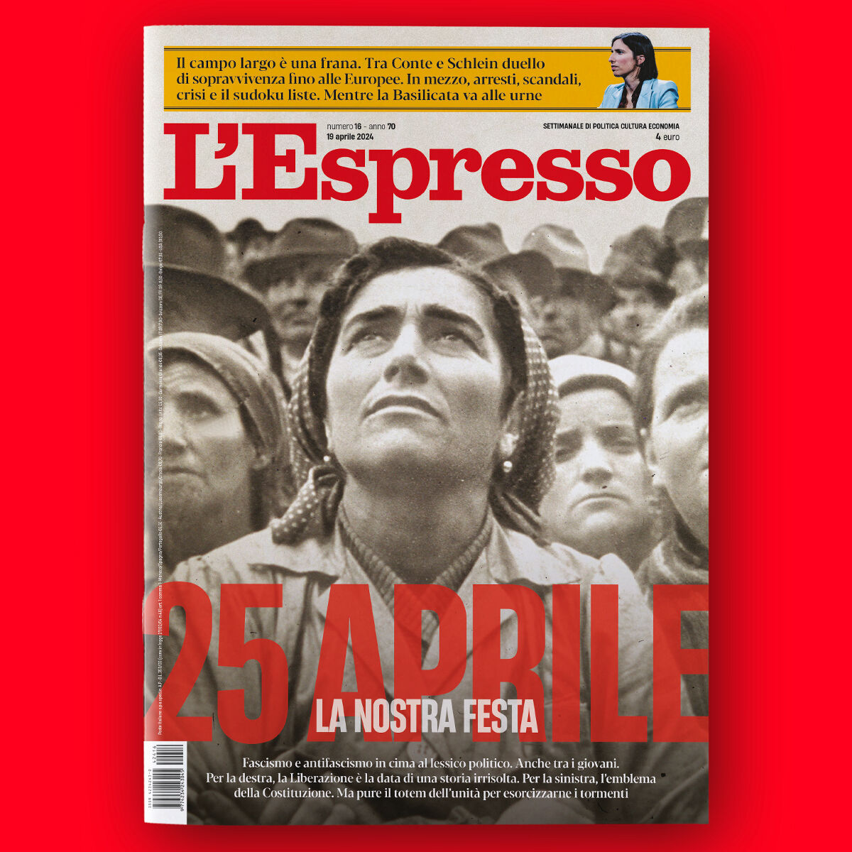 🔴 25 aprile, la nostra festa 👉 La copertina de L'Espresso in edicola e su app bit.ly/3T88neD