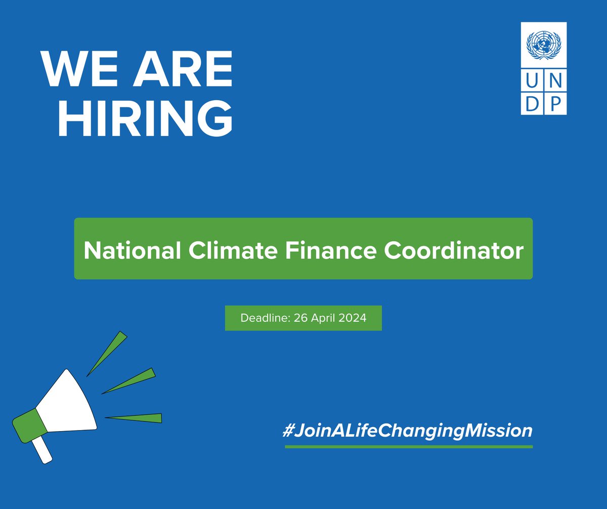 📣Are you passionate about supporting Cambodia 🇰🇭 in scaling up public and private investments in #ClimateAction🌱🌏💰. ✅ If yes, join our team for this exciting role. 👉 Apply: bit.ly/3UnnvoZ #UNDPCareers