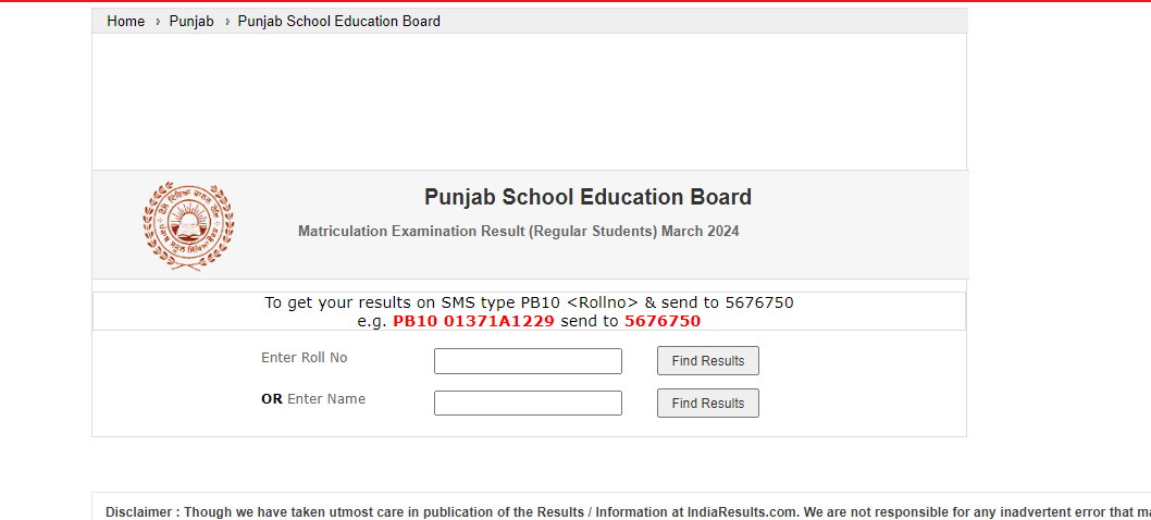 SarkariUjala's tweet photo. PSEB Punjab Board 10th Result 2024 - Out
#SarkariUjala #PSEB
Check Result-:
https://t.co/uFXXA8xttx https://t.co/3mB05x8fAB