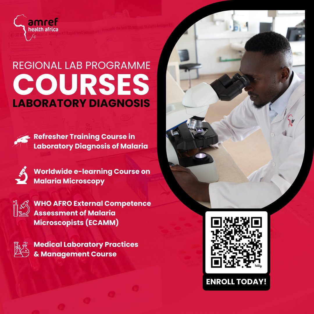 🔬 Boost your expertise with our Clinical Laboratory Refresher Courses. Master lab practices manage malaria diagnosis and more. Learn from top experts in a world-class lab. 🌟 Enrol now ➡️ icd.amref.org/our-courses/ #MLPW #TheFutureIsLab #AmrefHealthSecurity @YACT_Africa…