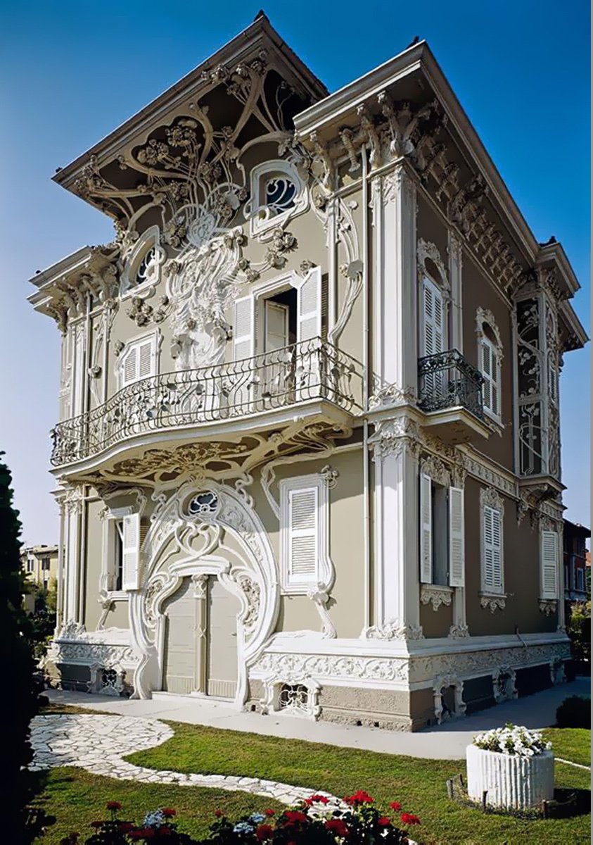 The Ruggeri House is a stunning villa in Italian Art Nouveau style (Liberty Style) located in Pesaro, Italy. Constructed between 1902 and 1907 for the industrialist Oreste Ruggeri. The architect was Giuseppe Brega.