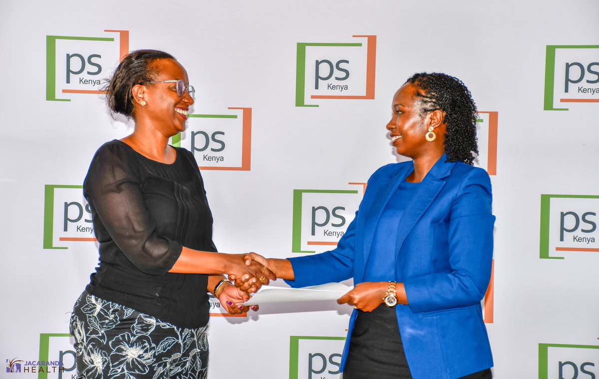 #PSKenya represented by the CEO, Dr. Margaret Njenga, signed a Memorandum of Understanding with Jacaranda Health Solutions Limited's Co-Executive Director, Cynthia Kahumbura. #StrategicPartnerships #CelebratingPartnerships #BetterHealthandWellbeing