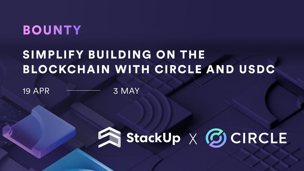 🔈 Phase 2 of our @BuildOnCircle Adventure is now live! Dive into our exclusive Bounty Campaign - Showcase your knowledge of #Circle’s #Programmablewallets & build a bespoke wallet app! 🏆 2 refresher quests. 2 bounties. $3,000 reward pool. Are you ready? go.stackup.dev/circlebounty1-…