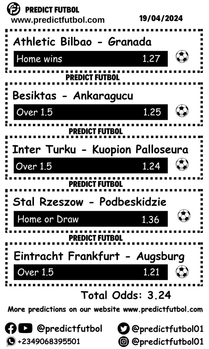 3.24 Odds ✅ Join our telegram channel here 👇 t.me/+qX19A96gtRsyN…