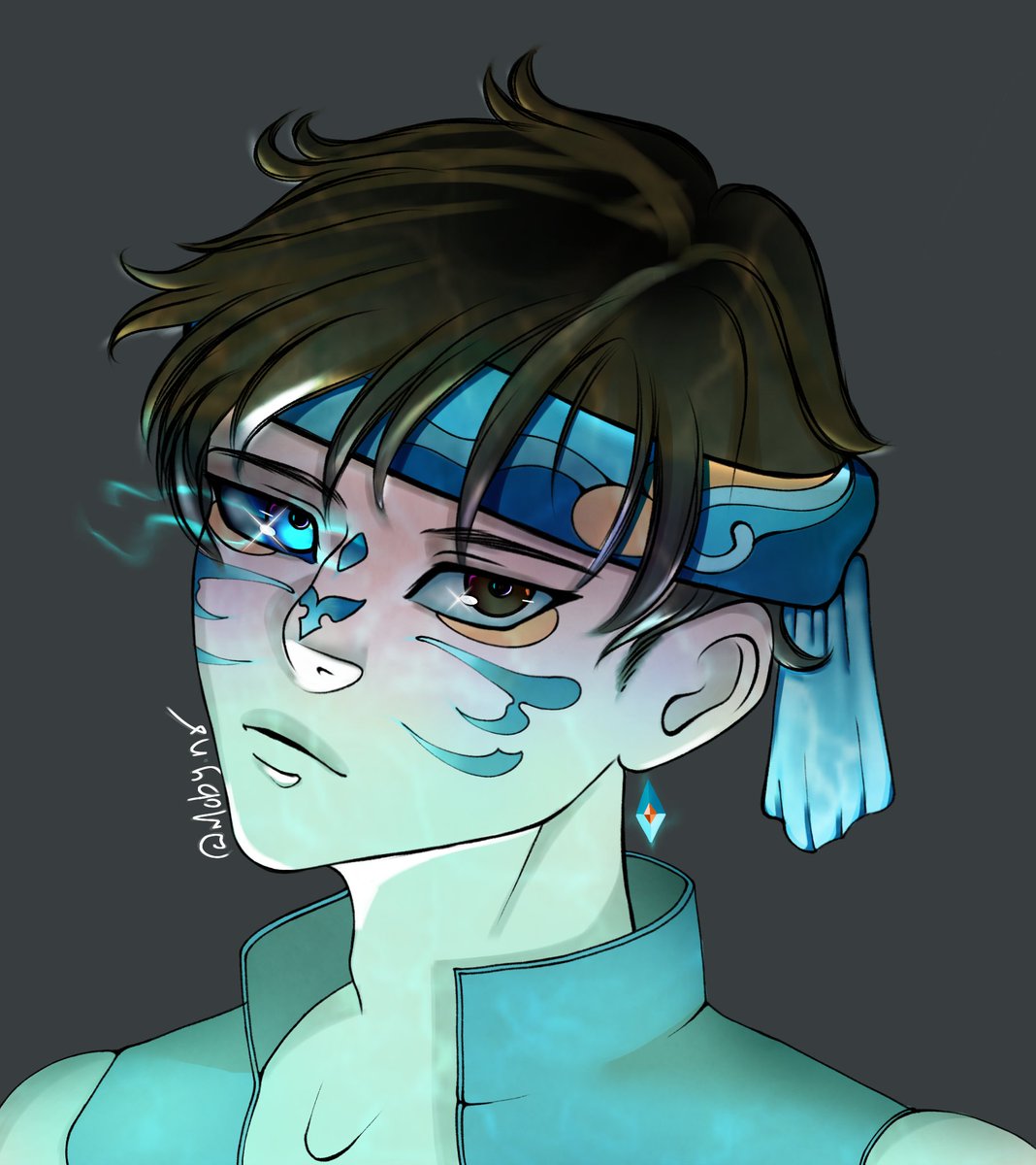 xnylynn's tweet photo. Pequeno Mao crescido e capaz de usar a força Adepti da Lingyuan é o meu headcanon. (⁠ ⁠ꈍ⁠ᴗ⁠ꈍ⁠)🩵

#GenshinImpact #Art https://t.co/0PQzXN2ePY