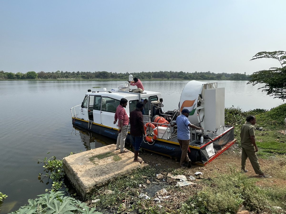 Pivotcraft launching at Sulur Lake near Coimbatore