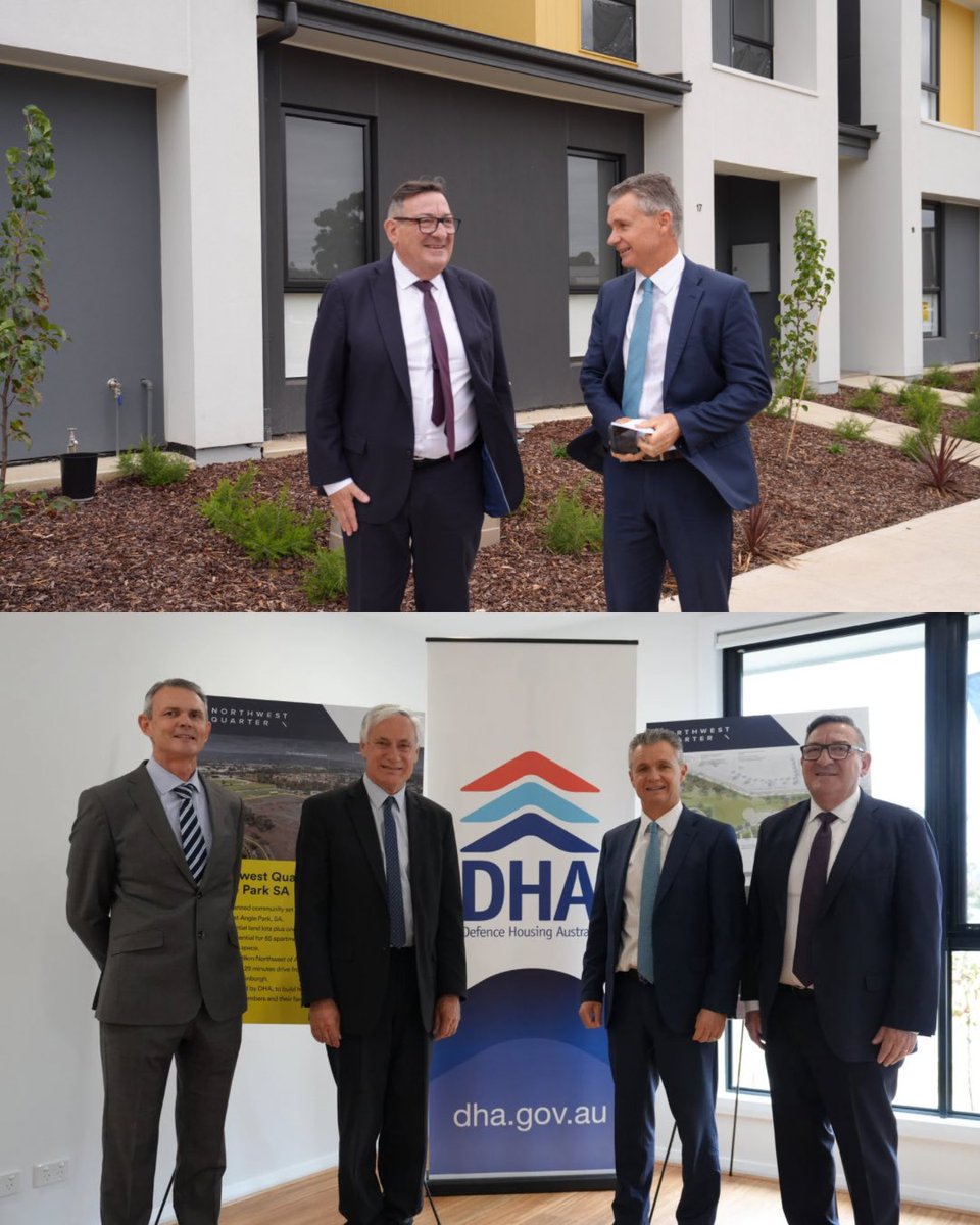 We’re expanding Defence housing options in South Australia.   They’re close to the Adelaide CBD, central to work and practical for Defence members and their families.   Pleasure to be joined by my friend @stevegeorganas at yesterday’s opening.