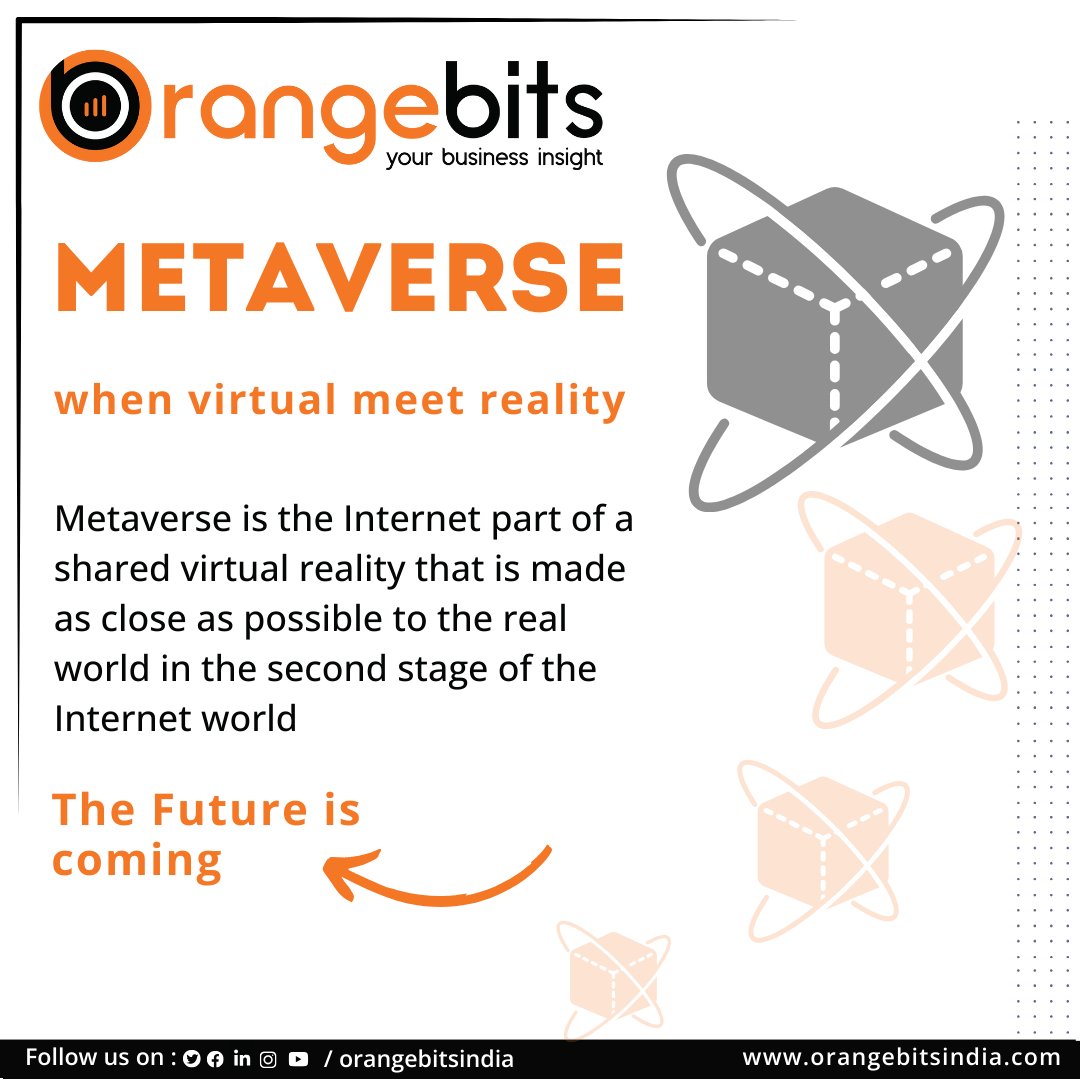Step into the metaverse: where pixels meet possibilities, and imagination knows no bounds!

orangebitsindia.com

#orangebitsindia #MetaverseMagic #DigitalDimension #VirtualVoyage #TechTerrain #VirtualWorld #FutureFrontier #BeyondReality #MetaJourney #CyberCommunity