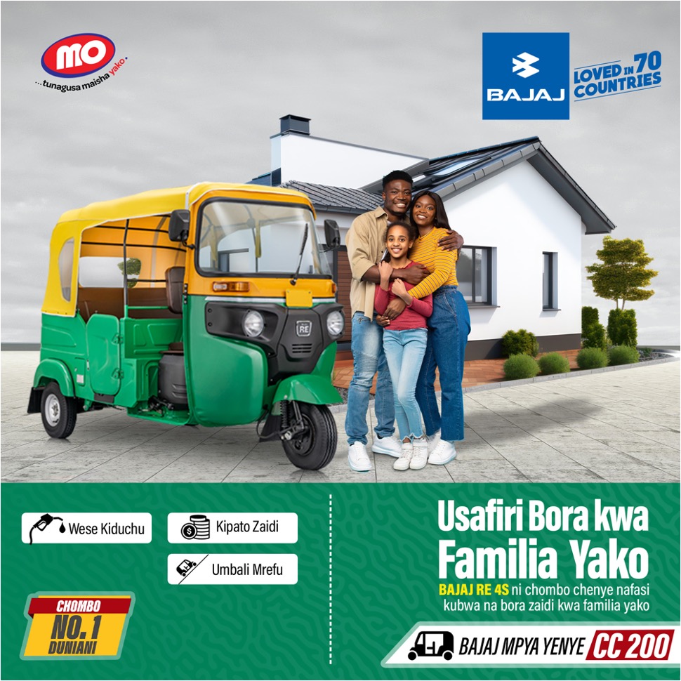 BAJAJ RE 4S ndio chombo bora kwa familia yako. ✅ Mafuta Kiduchu ✅ Umbali Mrefu ✅ Wese Kiduchu #Mo #MeTL #MoTunagusaMaishaYako #BajajBoxer #BajajRE4S #Bajaj