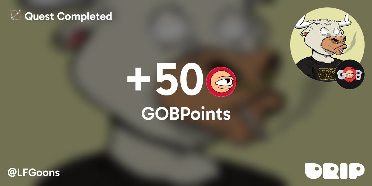 I just earned 50 GOBPoints for completing a Quest at <a href="/LFGoons/">Goons of Balatroon</a>