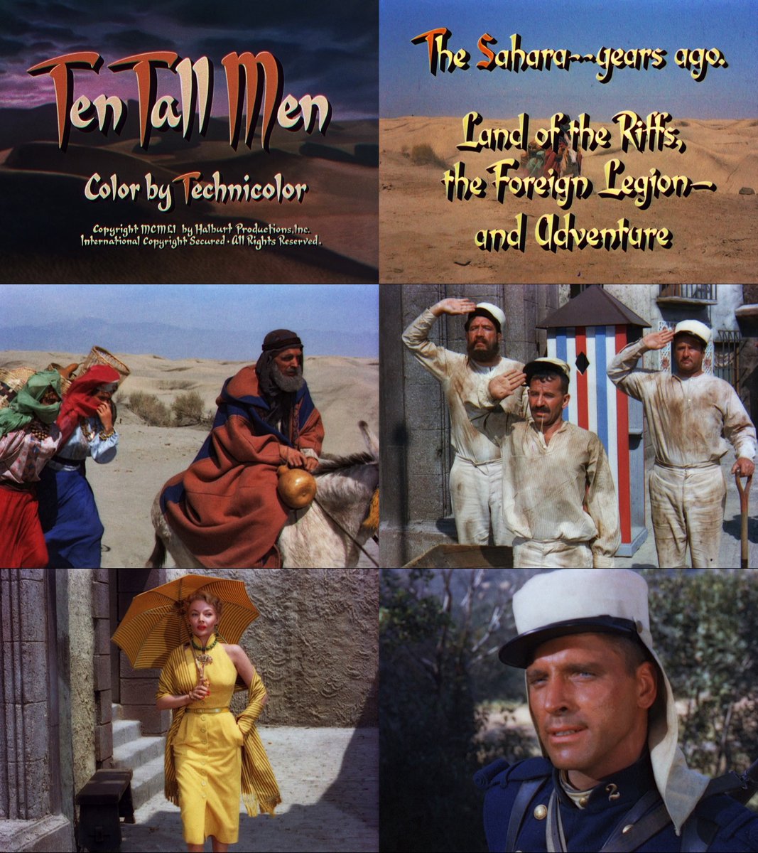 Lavish Technicolor adventure TEN TALL MEN (1951) is now on Blu-ray for the first time worldwide! 🐫 Hollywood legend Burt Lancaster stars in this epic wartime adventure. Part of TALES OF ADVENTURE: COLLECTION THREE - Limited Edition Hardbox, 1500 copies only.