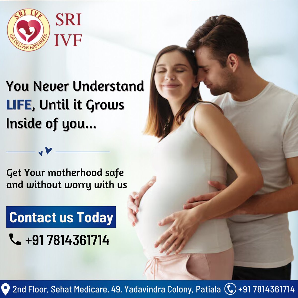 Experience the true essence of life as it grows within you. Ensure a safe and worry-free journey into motherhood with us by your side. 📞+91 7814361714 #Motherhood #Pregnancy #HealthyPregnancy #IVF #FertilityTreatment #bestivfcenter #bestivfdoctor #sriivf #patiala #punjab