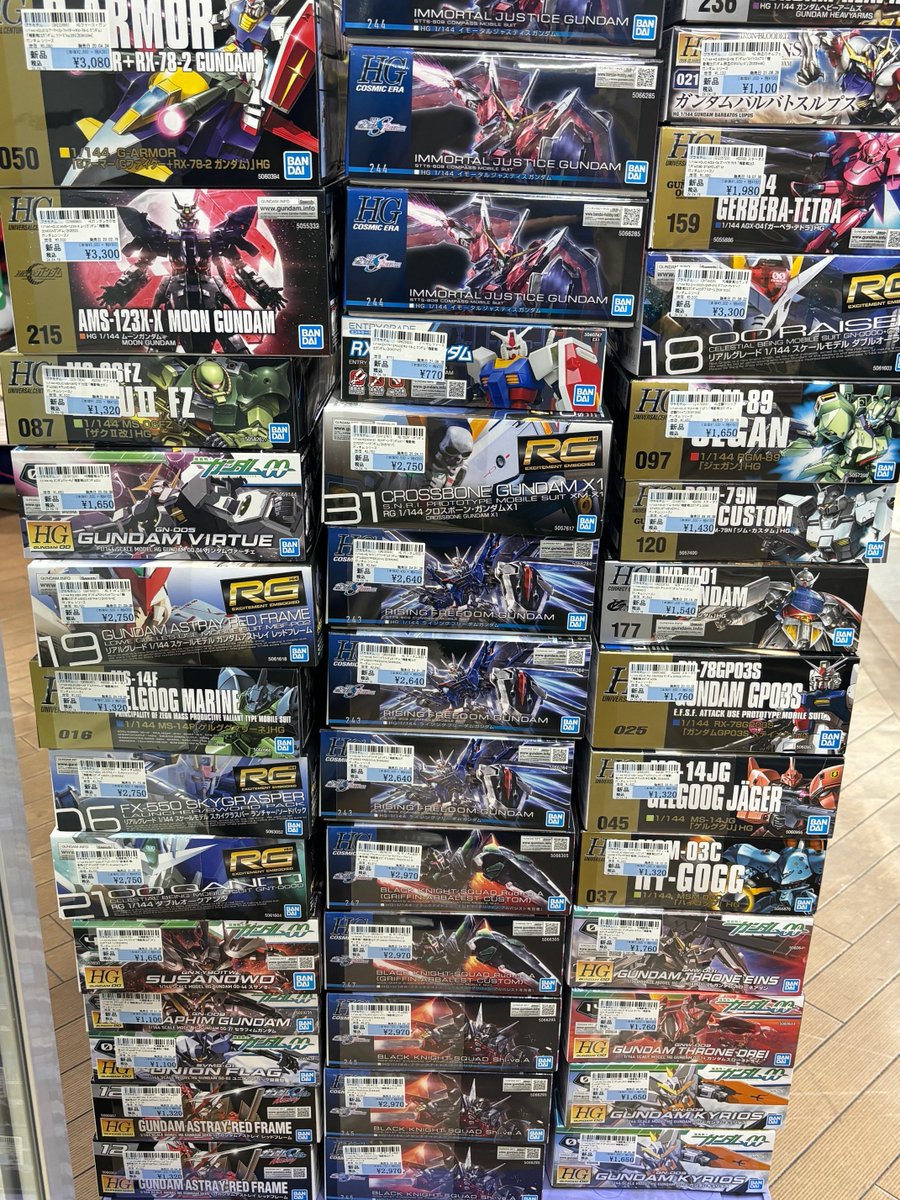 ♯駿河屋松本店 オープン後販売するバンダイ、ガンプラ新品商品が入荷