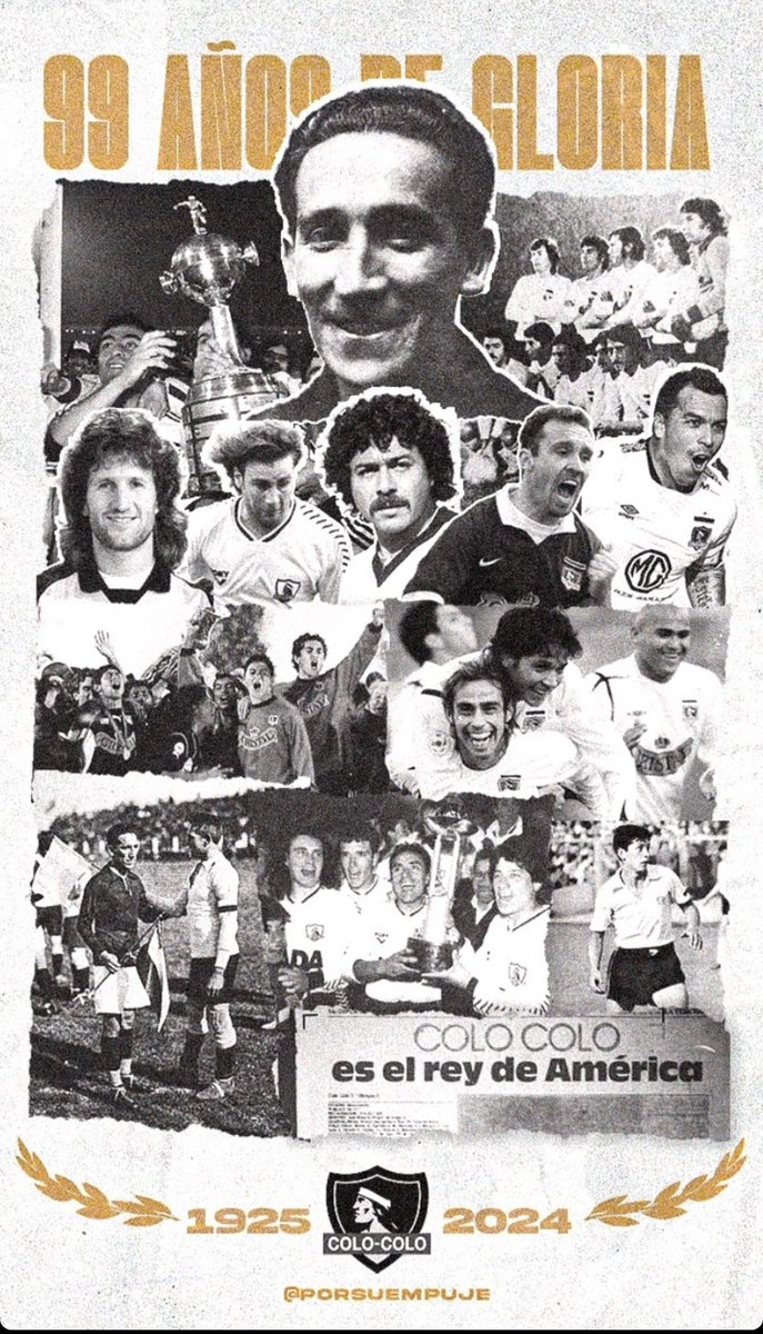 #99AñosColoColo feliz aniversario mi amado colo colo ,una historia plagada de éxitos y lindos momentos..el amor de mi vida siempre ahí en las buenas y en las malas 🤍🖤🤟