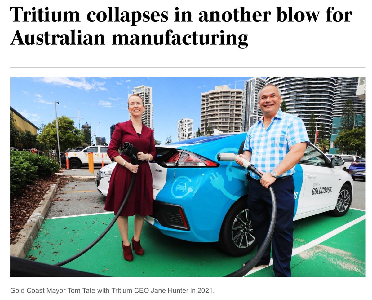 Another one bites the dust .. highlighting yet again that Albanese is very poor when it comes to picking winners. Receivers have been appointed to troubled EV fast-charger manufacturer Tritium DCFC. This is also a major blow to Albo’s Made in Australia campaign. He’s made…