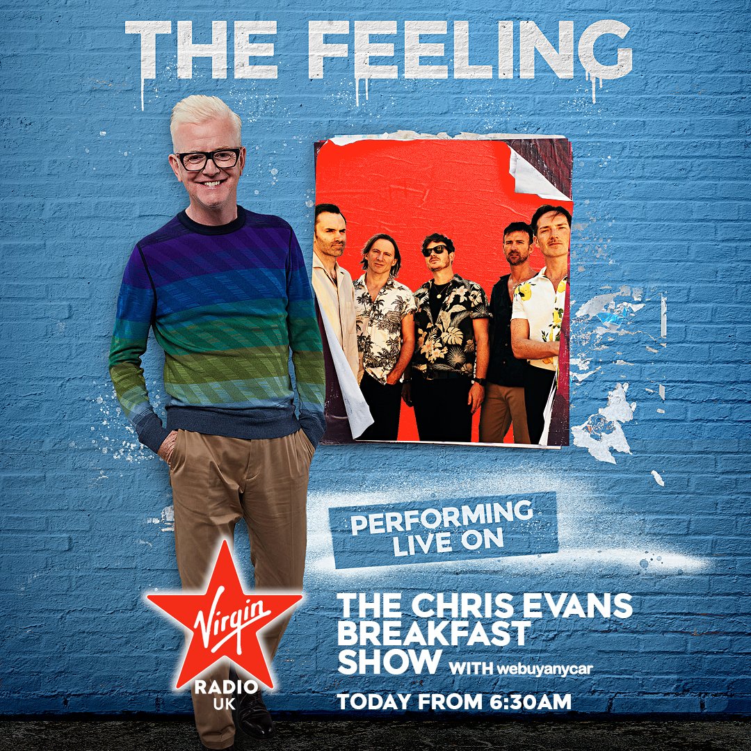 HAPPPY FRIDAY! It's the last show before the 2024 London Marathon! Are you running? 

Today, on the #ChrisEvansBreakfastShow with @webuyanycar:

🪩We’ll be hooked on @thefeeling, as they play live at the Top Of The Tower to celebrate their new album, San Vito, out now!

📲