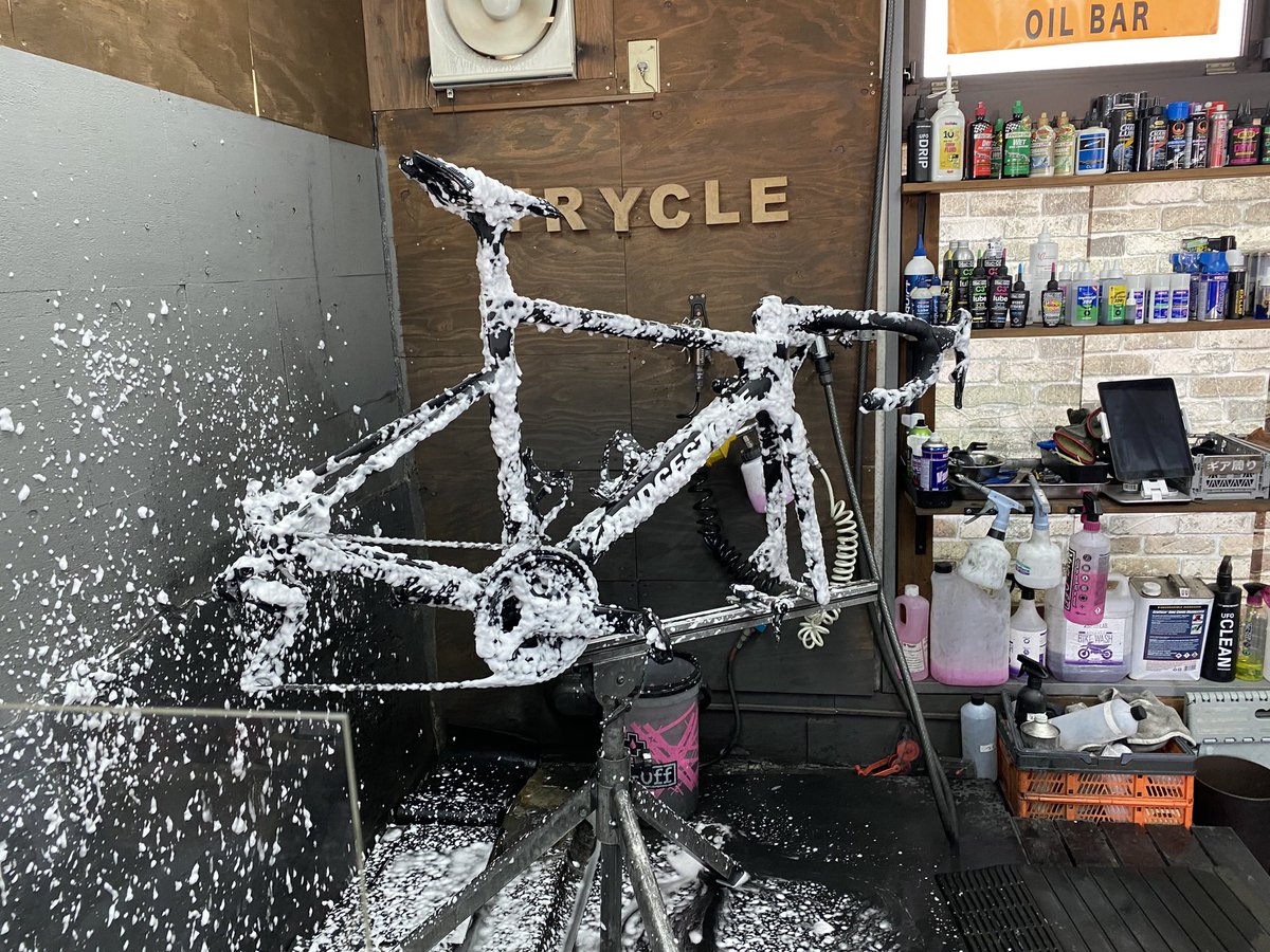 洗車とタイヤ交換🚴‍♂️

#TRYCLE