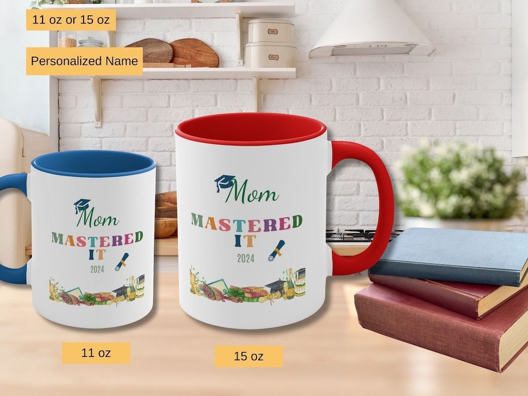 Celebrate the Class of 2024 with our Custom Name Graduation Coffee Mug! 🎓☕ Perfect for Master's Degree graduates and coffee lovers alike. #GraduationGifts #CoffeeMugGifts #bmecountdown buff.ly/3xFsMzw  by @LinorStore