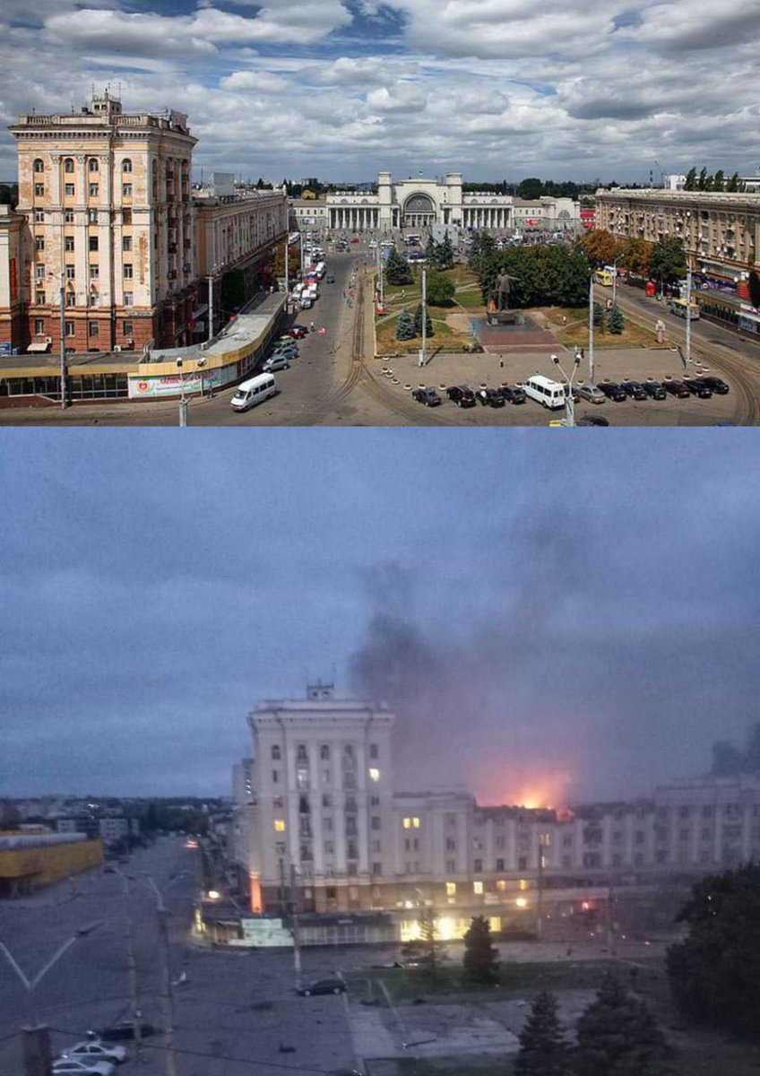 Today, russian terrorist state attacked Dnipro, hit a railway station, killed people. Ukraine air defense systems now!