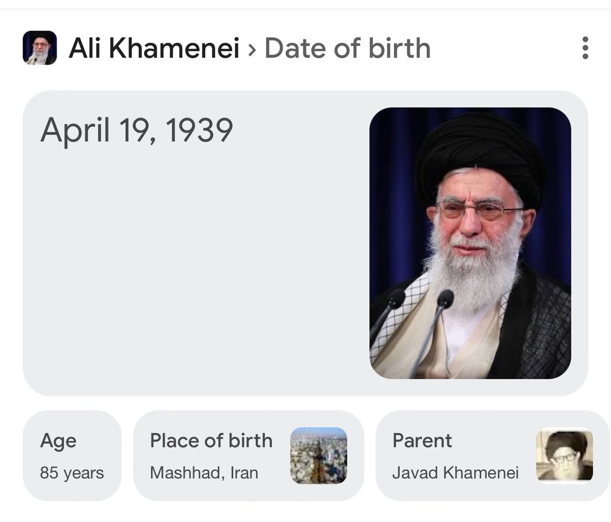 Israel atacó Irán en el cumpleaños de Ali Khamenei, lider supremo de Irán.