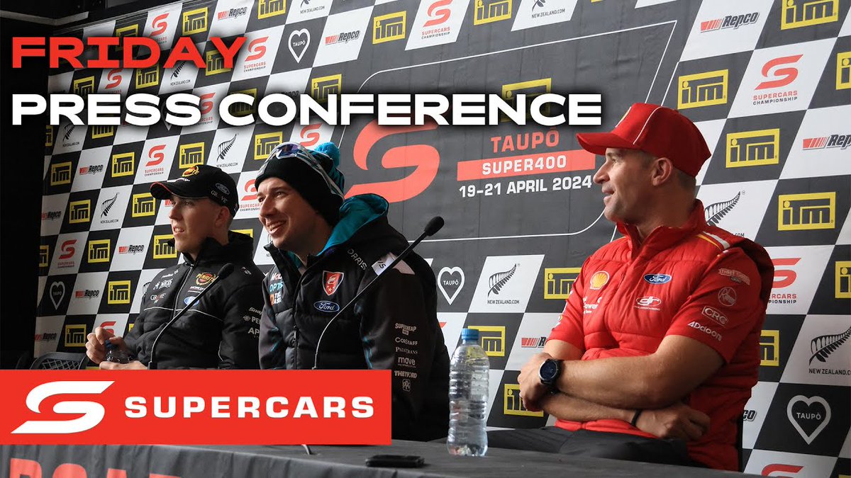 Friday Press Conference - ITM Taupō Super400 | 2024 Repco Supercars Championship dlvr.it/T5jJqj #Supercars #V8SC