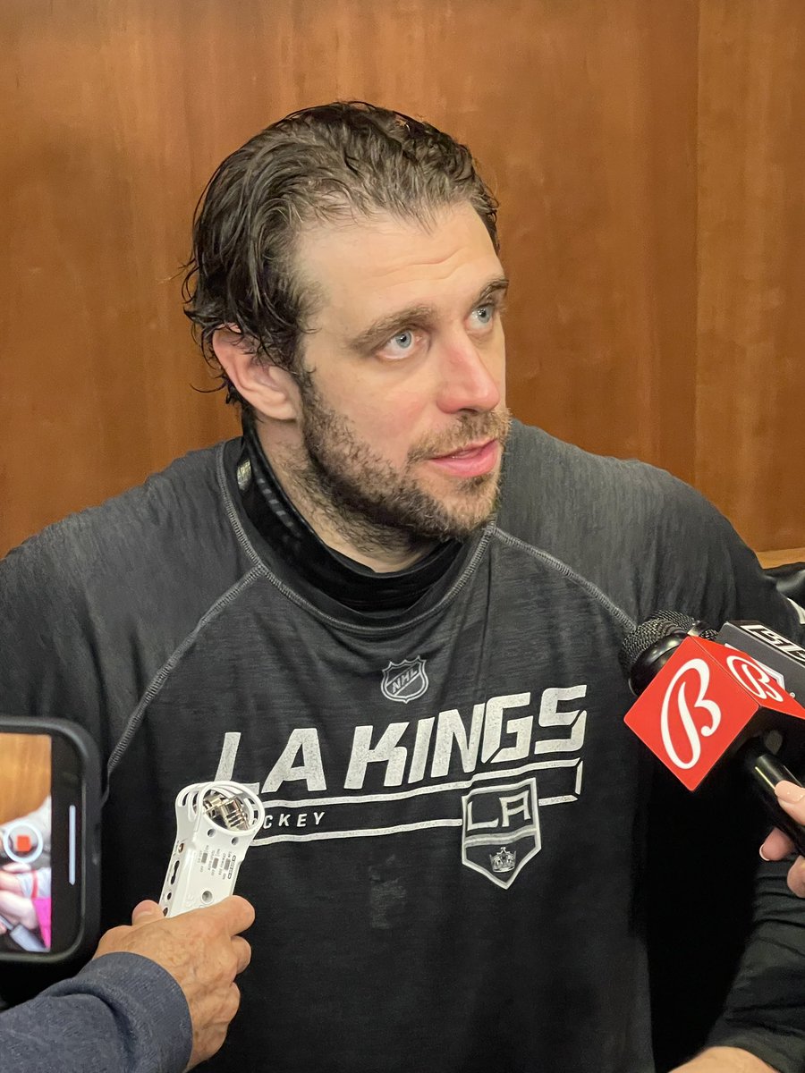 Anze Kopitar on if Quinton Byfield owes the team a couple dinners after reaching his bonuses: “I don’t think it’ll be just a couple. We’ll make sure it’s a nice team meal. And then some.”
