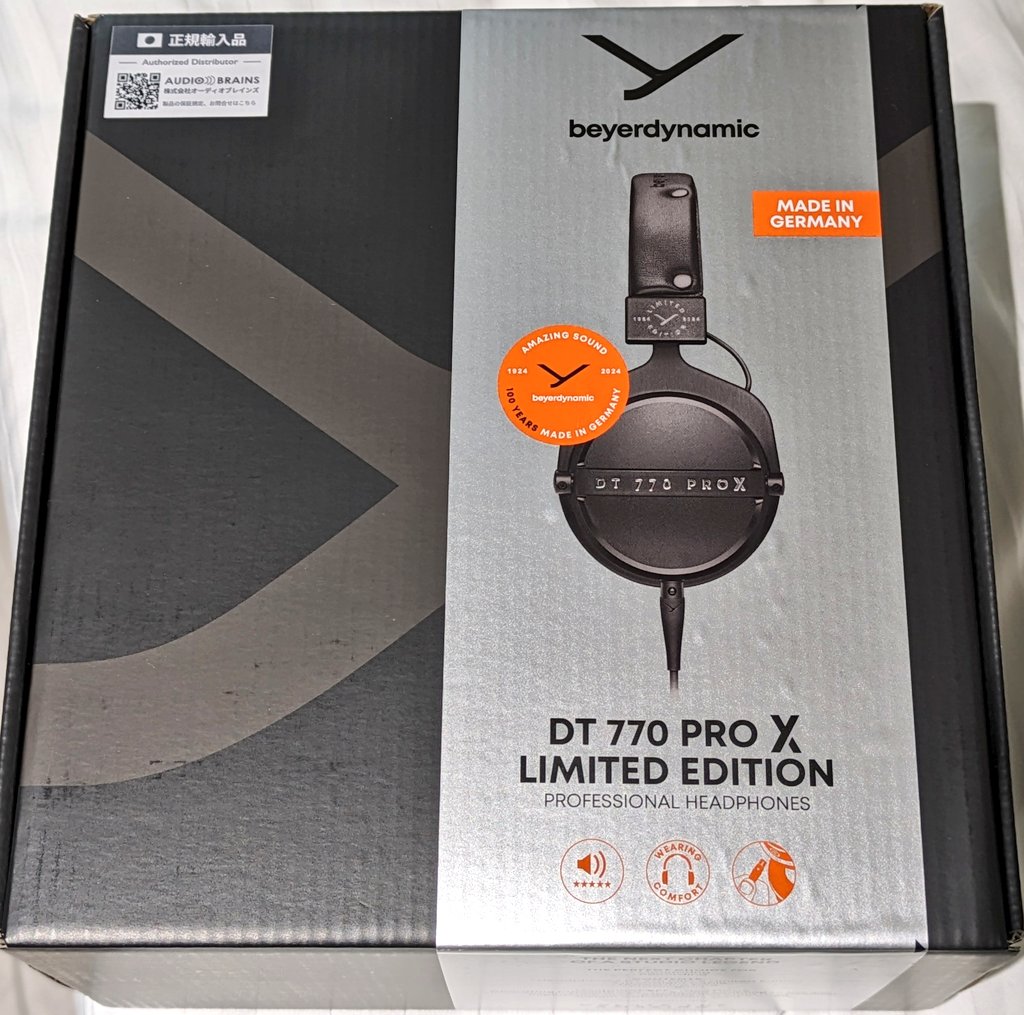 beyerdynamic DT 770 PRO X LE が届いたー！初のベイヤーです！
仕事終わったら早く使うぞー！