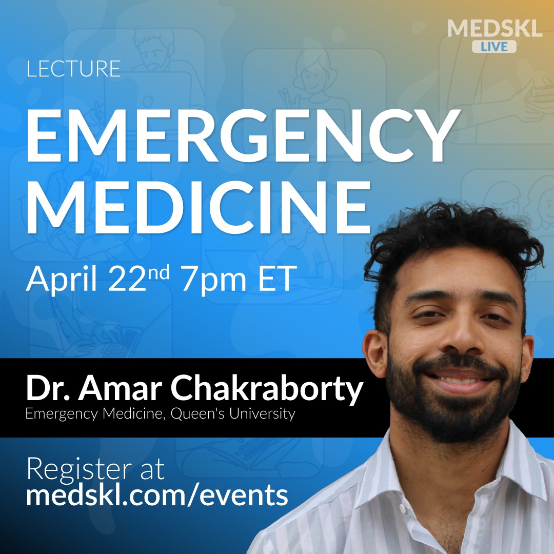 Apr 22nd, 7pm EST, learn about toxicology from ER staff physician Dr. Amar  Chakraborty. For #medicalstudents take a deep dive on #salicylate toxicity. As usual there will be a quiz later! medskl.com/events #medtwitter #foamed #EmergencyMedicine #toxicology #medicine