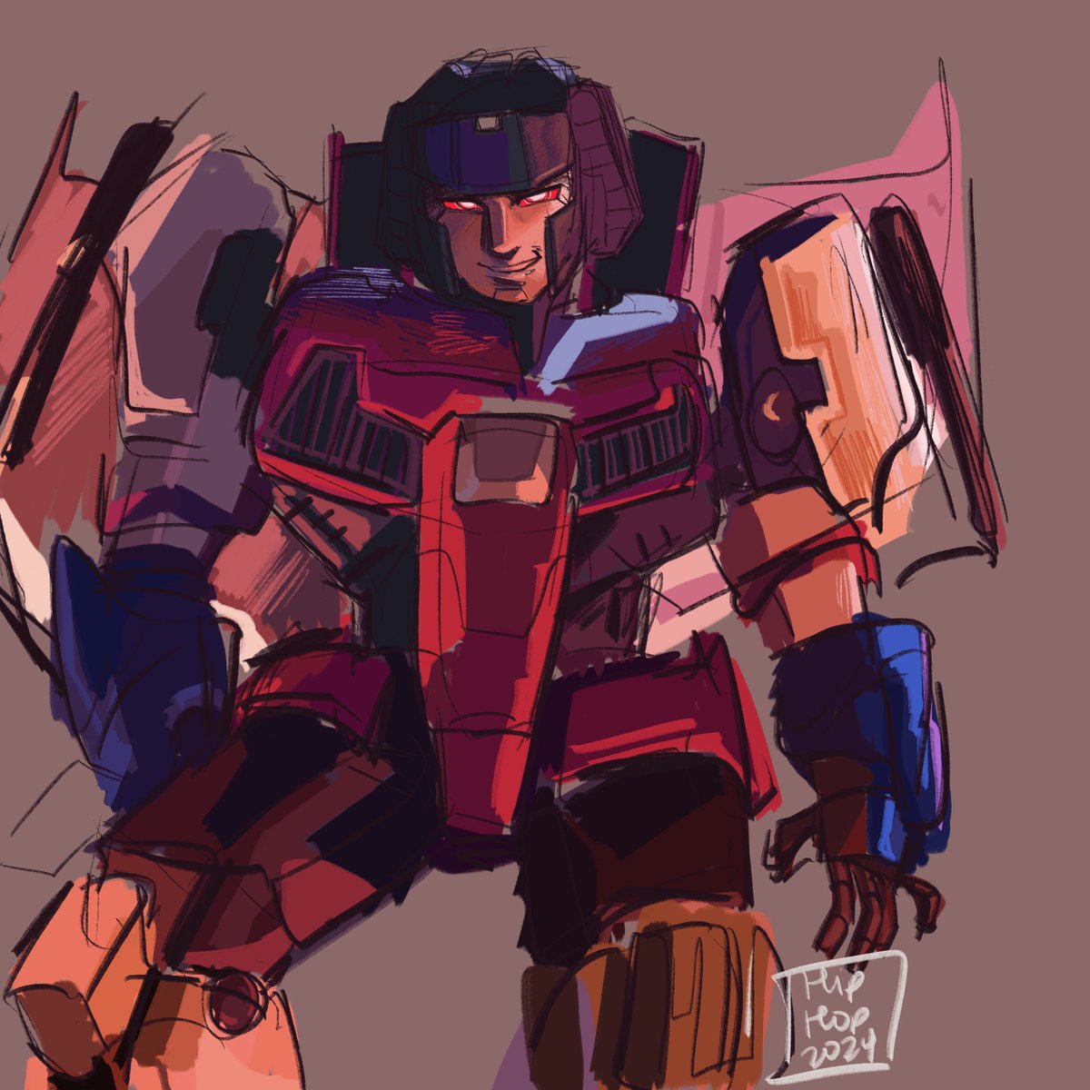 I DREW TF ONE STARSCREAM- From me various screenshots and their color palettes >:) #TransformersOne