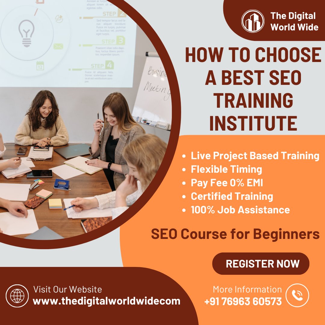 in_digitalworld's tweet photo. How to Choose a Best SEO Training Institute.
Book your appointment now. (https://t.co/wsiwT5HpoW) and visit our website https://t.co/DtF2hflBmZ
#tdww #thedigitalworldwide #seotraining #seotrainingcourse #SEO #SEOCourse #seocourse #seocourses #seocoursefree #seocourseonline https://t.co/eH45DwpEFX
