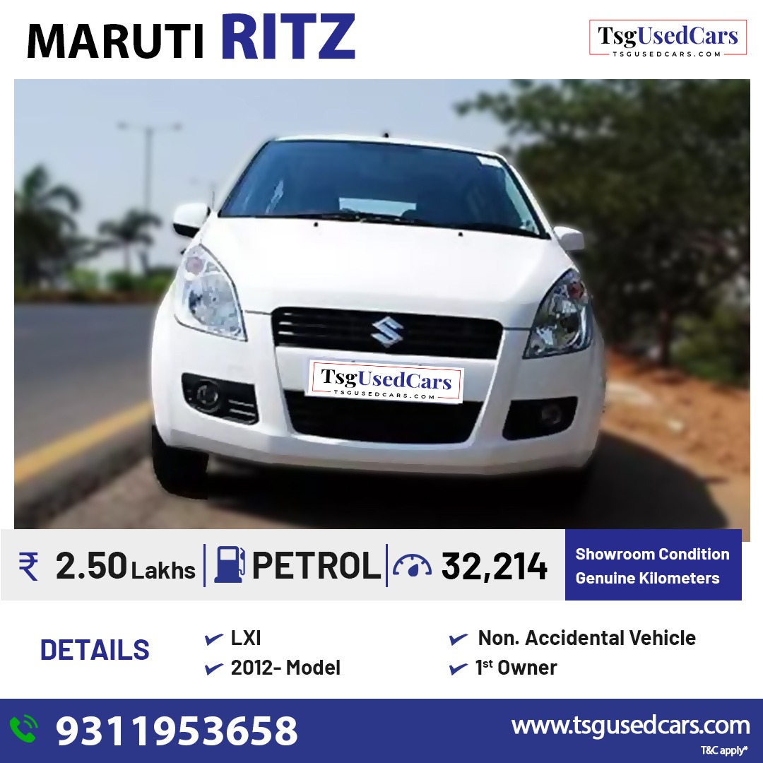 TsgUsedCars's tweet image. #MarutiRitz