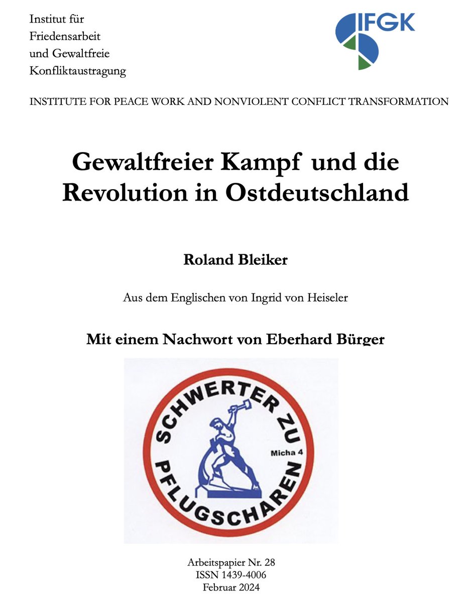 Surprising after such a long time: a German translation of my first little book, written 30 years ago. Thanks Ingrid von Heiseler for translation; Eberhard Bürger for a new afterword; Barbara Müller & Christine Schweitzer, for publishing. Free access here. ssoar.info/ssoar/bitstrea…