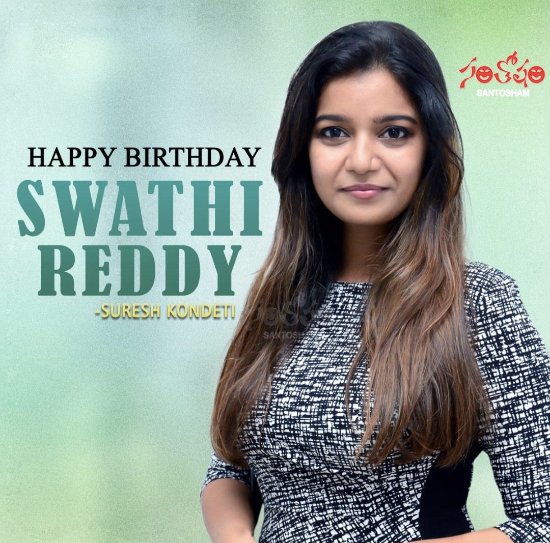 santoshamsuresh's tweet photo. Birthday wishes to  talented actress Colors Swathi aka #SwathiReddy a very Happy Birthday! @santoshamsuresh

#HappyBirthdaySwathi #HBDSwathi https://t.co/uhgWkFvTCX
