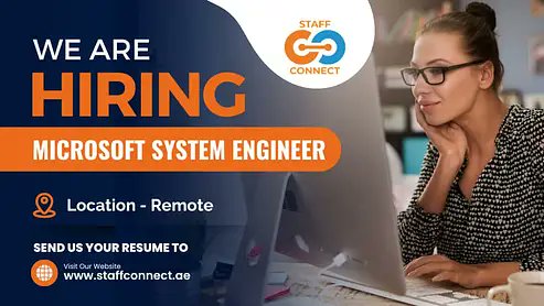 staffconnectuae's tweet image. We Are Hiring For  𝐌𝐢𝐜𝐫𝐨𝐬𝐨𝐟𝐭 𝐒𝐲𝐬𝐭𝐞𝐦 𝐄𝐧𝐠𝐢𝐧𝐞𝐞𝐫

No. Of Resource:- 01
Location:- Remote
NP:- Immediate ONLY
Email ID:- hr@staffconnect.ae
WhatsApp:- +971 52 6510238

Apply Here:- staffconnect.ae/job/microsoft-…

#staffconnectuae #microsoftsystemengineer #dubai #uae