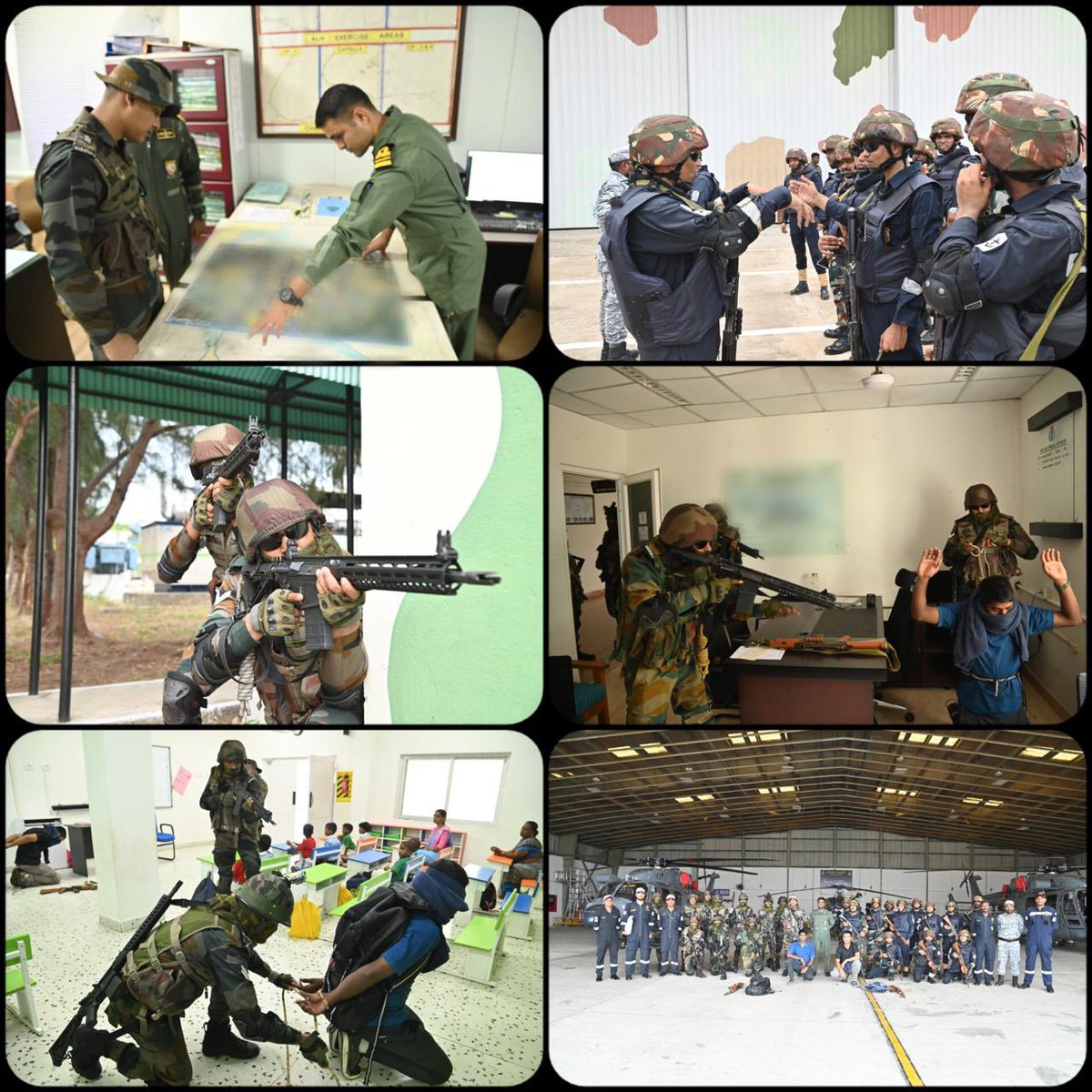 A Joint Security Exercise on Counter Infiltration Drill under Mutual Aid Scheme was conducted at #INSParundu on 15 Apr in coordination with #23MarathaLI and Station QRT