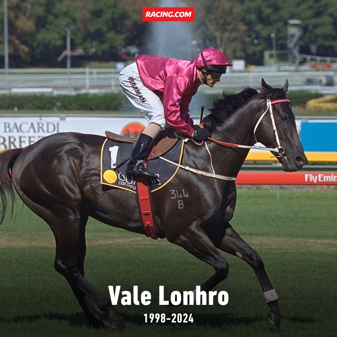 Racing has lost a champion 💖

Lonhro has passed away at the age of 25.

He won 11 G1s &amp; sired over 1000 individual winners.