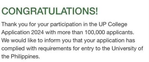 aybaannee's tweet photo. While UP continues to be the standard bearer of quality education and as we celebrate the success of the university's qualifiers, may we also extend our enthusiasm and attention to the statistics of the case. More than 100 thousand applicants have actively sought + https://t.co/XFyMeTXRy5