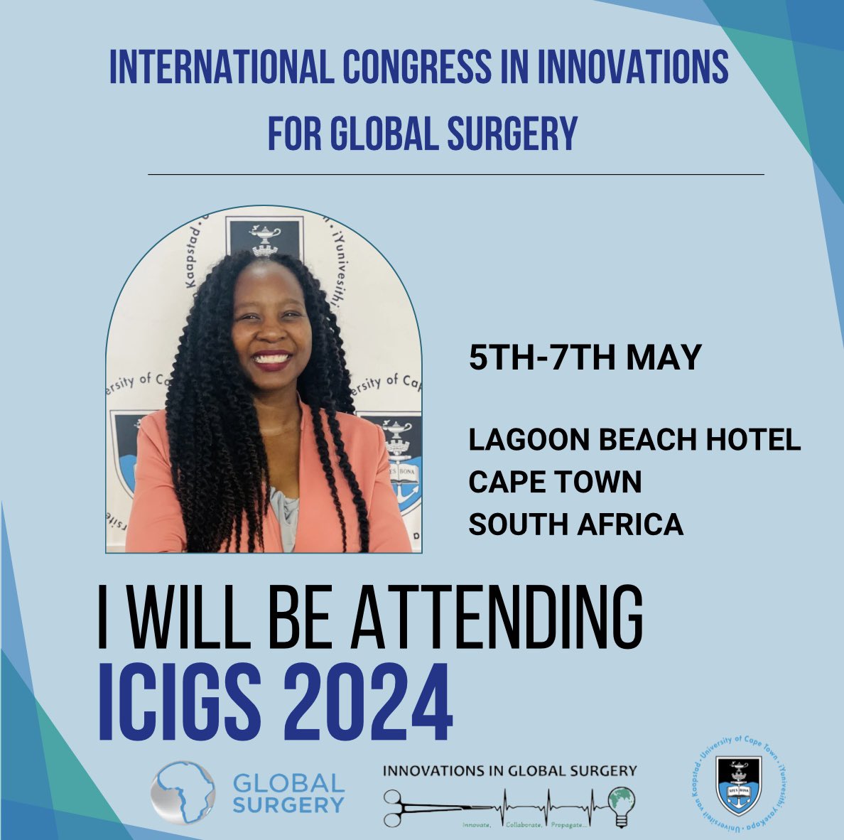 We are hosting the 3rd International Congress in Innovations for Global Surgery at the University of Cape Town icigs2024.co.za (Register now online)