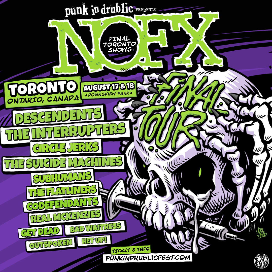 How about a couple shows in CANADA with @NOFXband this Summer? It’s their FINAL TOUR and we are stoked to be a part of it ☠️ ❤️🎶 wearetheinterrupters.com/tour