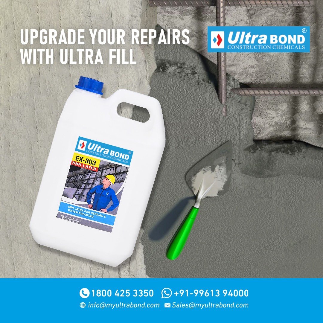 Upgrade your repairs with the power of Ultra Fill! This powerful bonding agent tackles concrete and plaster issues for a long-lasting solution.

#ultrabond #constructionchemicals #ex303 #waterproofing #tileadhesives