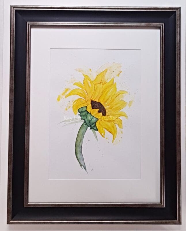 Love this cheeful sunflower artwork - Sunburst Original Watercolour Sunflower Painting thebritishcrafthouse.co.uk/product/sunbur… from @kblacey #sunflower #art #tbch