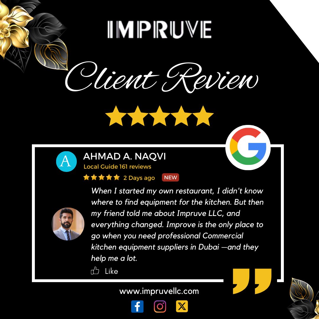 Thank you for your beautiful 5-star review Ahmad A. Naqui 🙌

Our team is dedicated to exceeding expectations and doing our best to provide smiles on faces and in their hearts 💙

🌐 impruvellc.com

#impruvellc #googlereview #happycustomers #customerreview #feedback