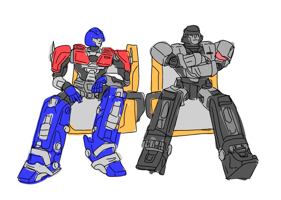 Megatron891888's tweet photo. I've been patiently waiting for the trailer for the movie for a long time and I'm glad to see that the trailer is even more beautiful than I thought. So I drew this picture. 

#Transformers #TransformersOne https://t.co/KGwTMNLpZV