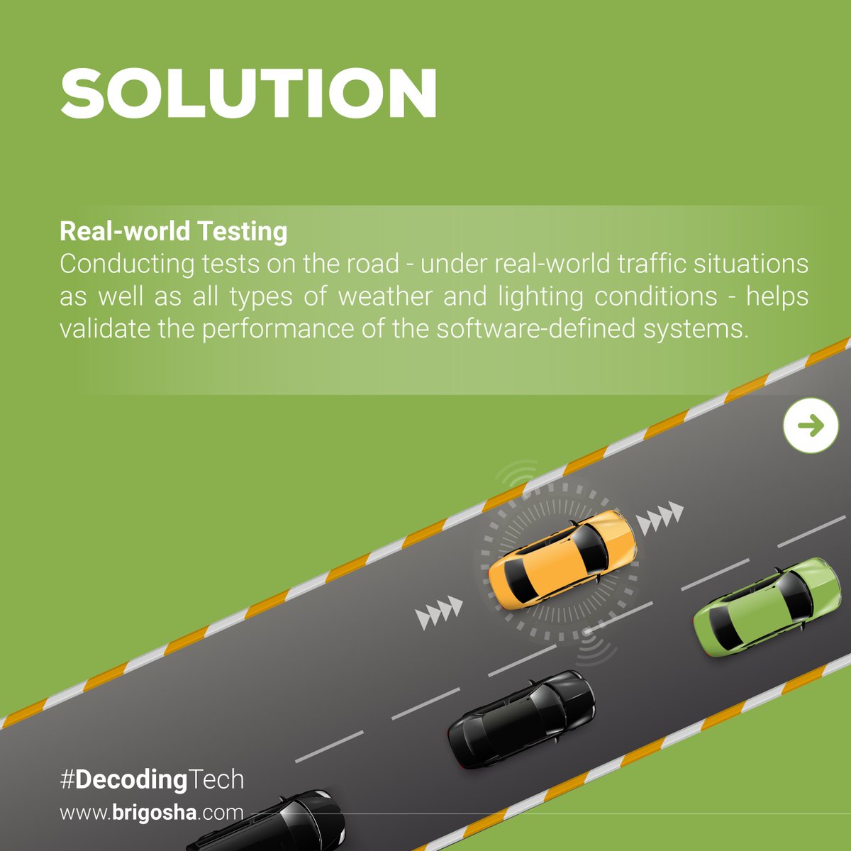 Brigosha's tweet image. The future of mobility lies in autonomous vehicles controlled by #SoftwareControlledSystems, but ensuring their safety remains paramount. In this #DecodingTech series, we delve into the challenges and solutions for reliable software in new age vehicles. 2/2