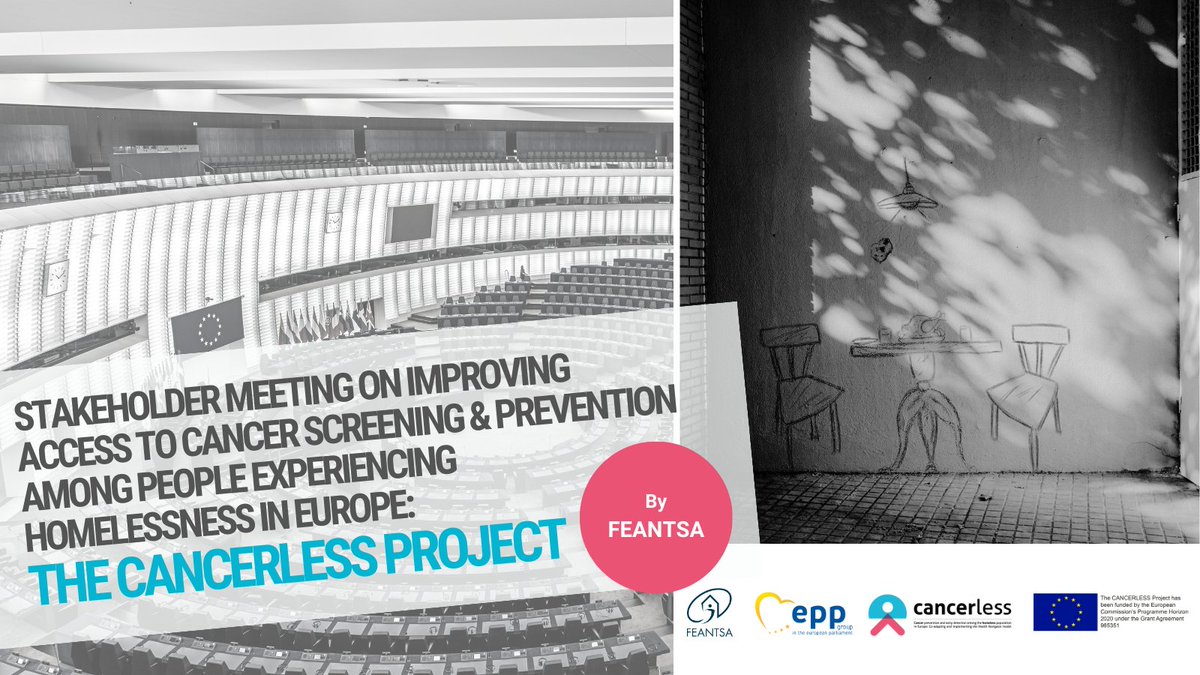 📢Here is the report of the event: Stakeholder Meeting on Improving Access to #Cancer Screening & Prevention among People Experiencing Homelessness in Europe, organised by @FEANTSA and held last month at the European Parliament ➡️cancerless.eu/stakeholder-me… #EUCancerPlan #EU