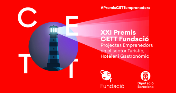 Tens un projecte d'emprenedoria, start-up o similar en el sector turístic o gastronòmic? Participa en la 21a edició dels Premis CETT Fundació Projectes Emprenedors 🚀 🏆 Pots guanyar un assessorament de 6 mesos de la mà de l'equip de mentoring @CETT_UB i una dotació econòmica.