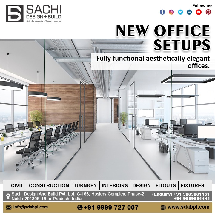 Step into a realm of productivity and sophistication with Sachi Design And Build's new office setups. From concept to completion, we tailor every detail to reflect your vision and enhance your workflow. #OfficeDesign #WorkspaceInspiration #ModernOffice #OfficeDecor #OfficeGoals